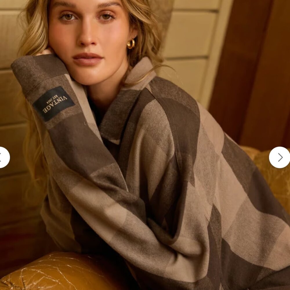 New vintage Havana oversized flannel